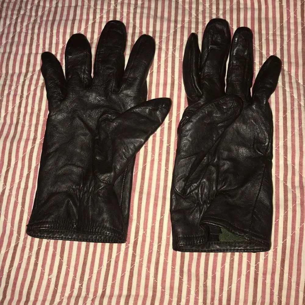 Women’s Vintage genuine leather bow gloves elegant classy luxe